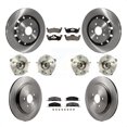 thumbnail image 1 of Transit Auto Front Rear Hub Bearings Assembly Disc Brake Rotors and Ceramic Pads Kit (10Pc) for Car 2017-2019 Lincoln MKT with Vented - Left Right Side (Driver Passenger) KBB-127597, 1 of 2