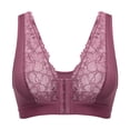 thumbnail image 5 of MEICHEN Lace Edged Push Up Bras for Women Thin Breathable No Underwire Front Closure Sports Bra Womens No Show Underwear, 5 of 5