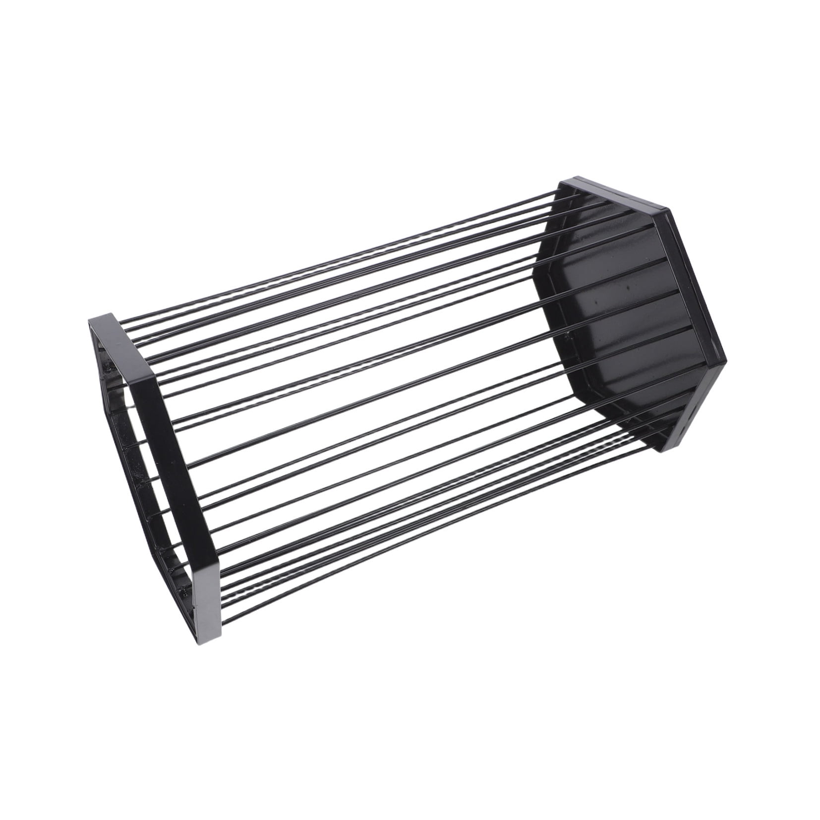 ETHZZLE Black Metal Umbrella Stand Rack for Indoor Entryway with Sturdy Iron Frame and Spacious Storage
