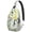 Fresh, variant on Aesthetic Tie Dye Sling Backpack with Psychedelic Art Print, Lightweight Crossbody Bag Featuring Colorful Abstract and Artistic Design for Trendy Travelers