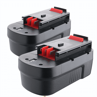 UpStart Battery 2-Pack - Black & Decker NST2018 Battery Replacement - For  Black & Decker 18V HPB18 Power Tool Battery (3000mAh, NIMH)
