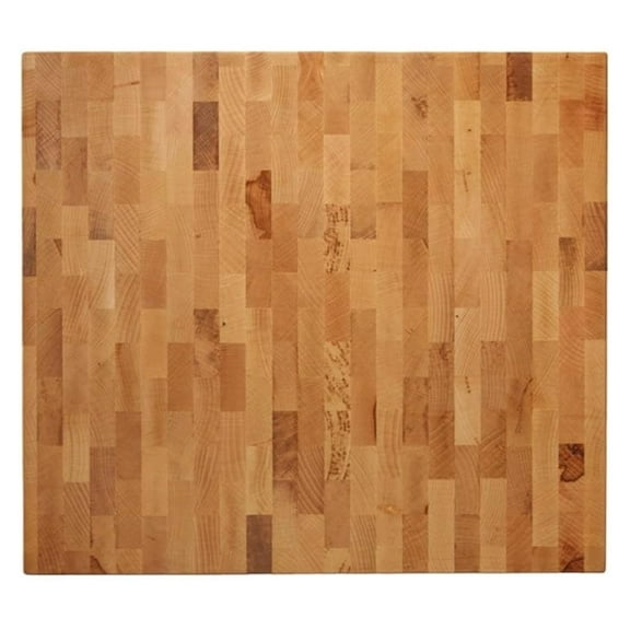 Butcher Block Cutting Board- 16" x 18" Hardwood Board for Chopping, Meat, or Charcuterie