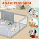 thumbnail image 3 of Baby Playpen XVISHX, extra grande, 200 x 200 cm, para interiores y exteriores, gris, 3 of 7