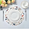 thumbnail image 5 of Fantasy Flowers Round Placemats Set of 1 Table Mats for Kitchen Washable Non-Slip Place Mats Heat Resistant Place Mats for Kitchen Dining Table Home Decor, 5 of 7