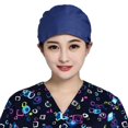 thumbnail image 4 of Unisex Scrub Cap Adjustable Doctor Nurse Surgery Working Wear Dustproof Hat, 4 of 4