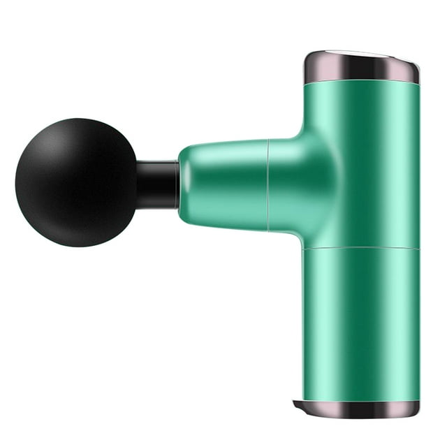 Mini dispositivo de masaje Mano de mano recargable Cuerpo de músculo eléctrico Relajación Ajustable 4 cabezas Masajeador de tejido profundo Home Green Methold CE009720-05B