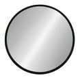 thumbnail image 2 of Kate and Laurel Travis Round Wood Wall Mirror, 21.6" Diameter, Black, Modern Wall Décor Accent, 2 of 5