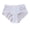 White, variant on Lace Boyshort Panties for Women - Mid Waist Solid Color Briefs, Soft Breathable 3-Sided Base Layer for Daily Casual Wear