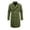 Army Green, variant on uublik Mens Trench Coat Navy Long Sleeve Classic Overcoat Open Front Cardigan Jacket
