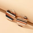 thumbnail image 3 of Bijoux en Liquidation Mode Femme Boucles d'Oreilles Rondes à Rayures Patchwork Multicolores, 3 of 9