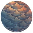 thumbnail image 3 of Mermaid Fish Scales Round Small Area Rug, Print Non Slip Washable Floor Mat, Soft Throw Rug for Living Room, Powder Room Entryway, Bathroom, Bedside, 3 of 6
