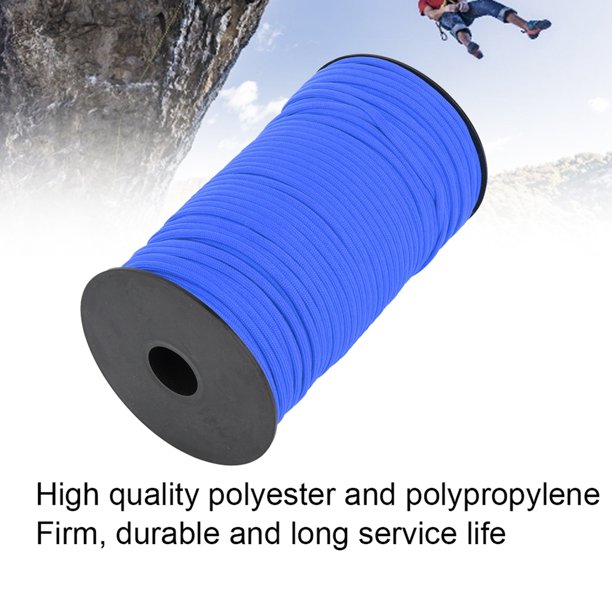 Cuerda Para Hacer Rappel, Cuerda Para Escalar En Roca Seguridad 4 Mm De Diámetro Portátil Alta Resistencia Multiusos Antideslizante Para Montañismo Para Escalada En Roca Para