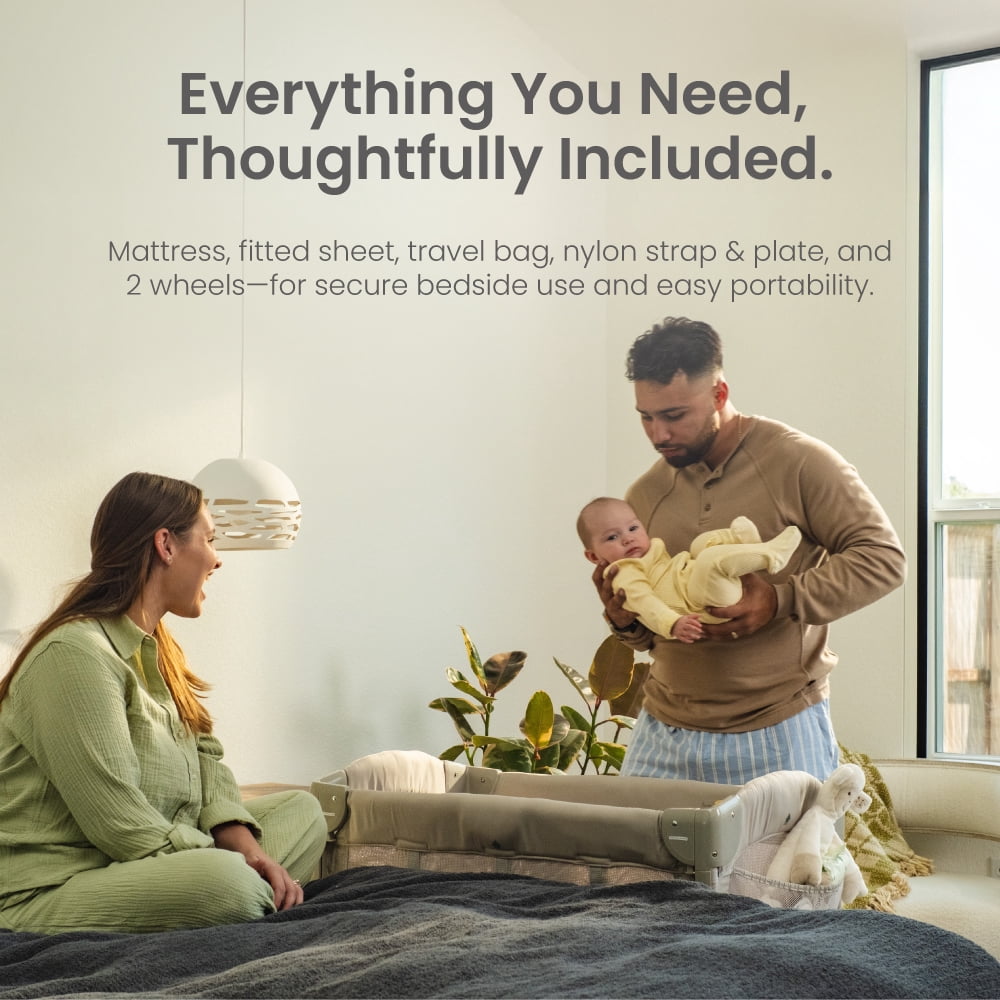 Arm's Reach Mini 2-in-1 Co-Sleeper Bassinet, White