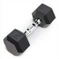 thumbnail image 2 of Marcy 15 lb Rubber Hex Dumbbells (Pairs), 2 of 7