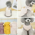 thumbnail image 6 of Visland Pet T-shirt Casual Round Neck Solid Color Cute Bear Pattern Dog Cat Vest for Spring, 6 of 7