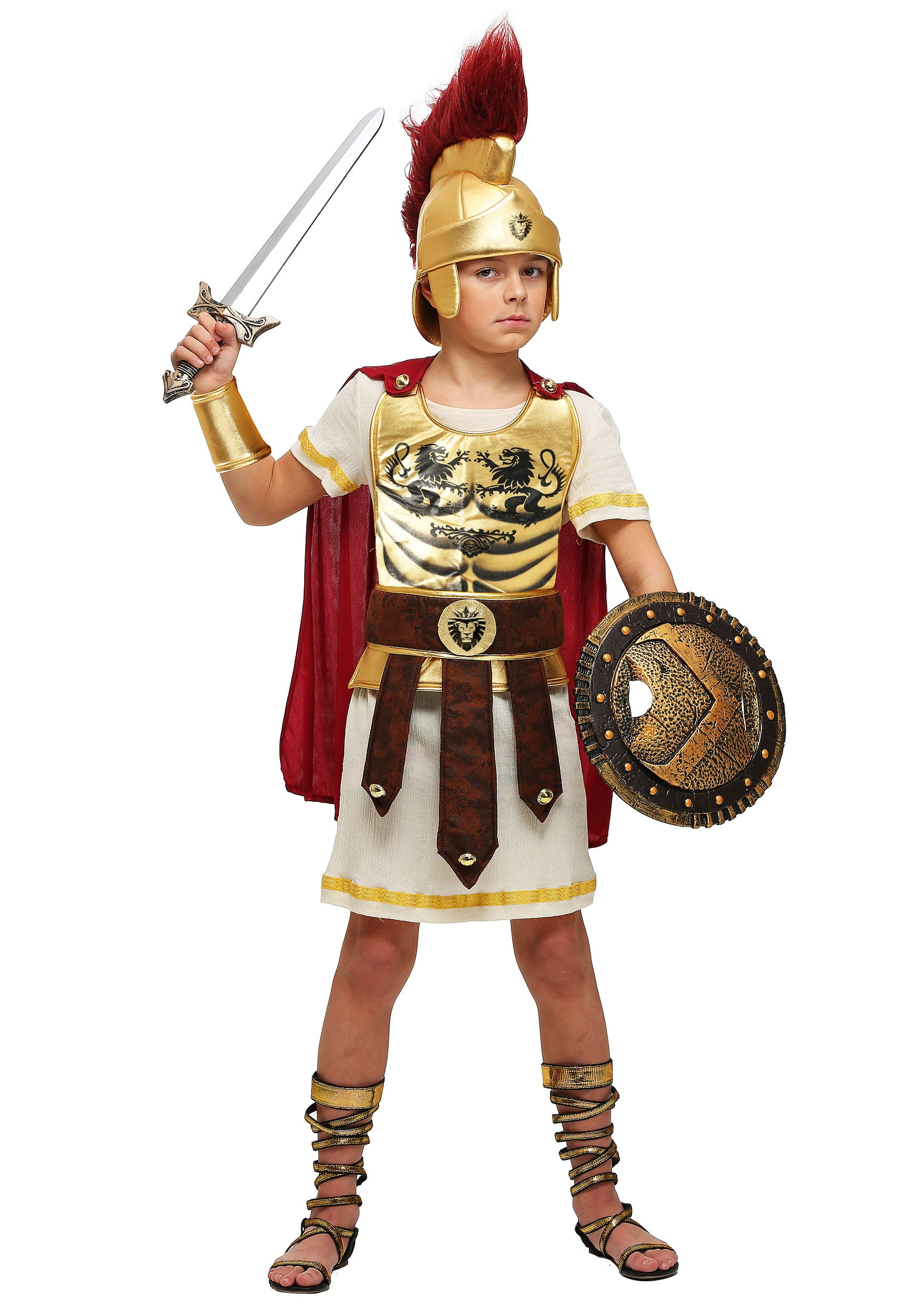 Roman Gladiator Spartan Warrior Child Costume 