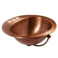 thumbnail image 4 of Sinkology Bell 19" Drop-In Bathroom Sink in Copper, 4 of 5