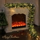 thumbnail image 1 of Decoración navideña Qaailabf, adorno navideño de ratán cifrado iluminado para puertas y ventanas, pasamanos de escaleras y ventanas., 1 of 1