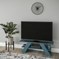 thumbnail image 3 of Ada Home Decor Furniture for TVs up to 53" 1 Tier Open Shelf Petrol Blue Tioga Modern TV Stand, 3 of 7