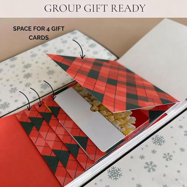 Handmade Christmas Gift Card Holder Book, Surprise Cards with Envelopes,  Waterfall Holiday Gift Card Sleeve Booklet, DIY Personalized Christma Gifts,  Xmas Party Supplies for Family, Friends(10PCS) - Walmart.com