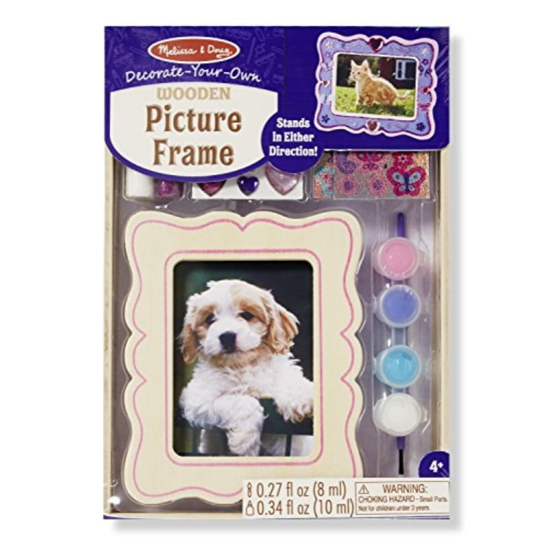 Melissa Doug Decorate Your Own Wooden Picture Frame Craft Kit Melissa Doug Decorate Your Own Wooden Picture Frame Craft Kit Fits 3 25 X 4 5 Inch