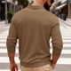 thumbnail image 5 of pstuiky Camisas de invierno de manga larga para hombre, Blusa informal de manga larga con cuello en V y solapa para hombre, de color liso top de hombre xl, 5 of 6