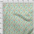 thumbnail image 3 of oneOone Cotton Cambric Light Mint Green Fabric Fruit Watermelon Dress Material Fabric Print Fabric By The Yard 42 Inch Wide, 3 of 4