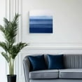thumbnail image 2 of Canvas Print Wall Art Oil Paintings Abstract Navy Blue White Gradient Picture Prints Artwork for Living Room Kitchen Bathroom Bedroom,Stretched and Framed Ready to Hang,Modern Linen Style, 2 of 9