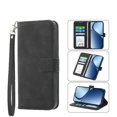 thumbnail image 1 of Funda Tipo Billetera para Xiaomi Redmi A5 4G Carcasa Abatible con Porta Tarjetas, Bolsillo para Efectivo, Soporte Ajustable, Cierre Magnético y Correa de Muñeca Negro, 1 of 6