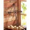 thumbnail image 2 of Home Locomotion 10014576 Croix Murale Fleur de Lis en Fer Forgé, 2 of 2