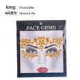 thumbnail image 4 of Soidarity Ojo cuerpo cara gemas diamantes de imitación pegatinas autoadhesivas estilo Simple geométrico brillo elegante uñas mujeres Festival Tratamientos faciales Amarillo, 4 of 6