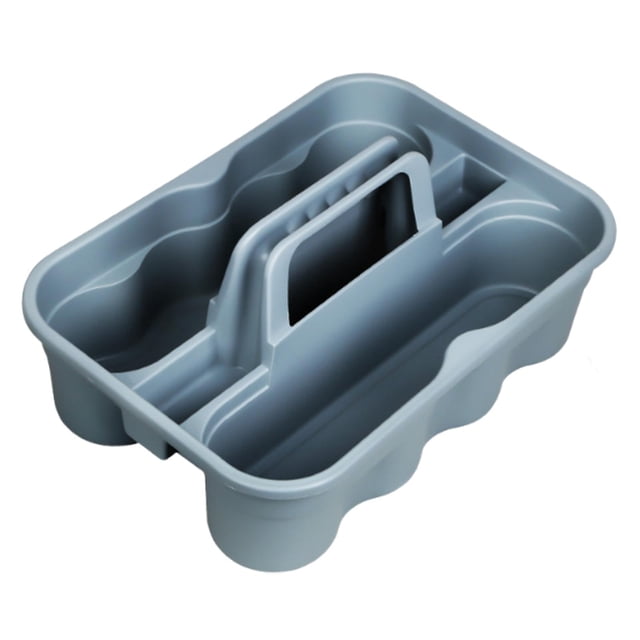 Cesta para herramientas de limpieza, organizador de suministros de limpieza, cesta de ducha, cubo portátil, caja de almacenamiento para de casa. Azul