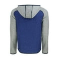 thumbnail image 3 of Men's Cutter & Buck Royal/Heather Gray Atlanta Braves Mainsail Full-Zip Hooded Jacket, 3 of 3