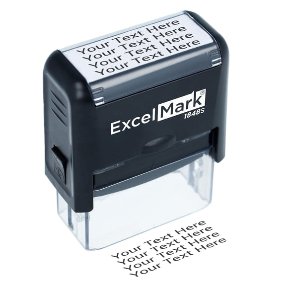 Sello de goma ExcelMark personalizado autoentintado (mediano)