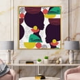 thumbnail image 2 of Designart 'Ethnic Geometric Silhouette of African American III' Modern Framed Canvas Wall Art Print, 2 of 5