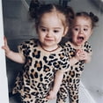 thumbnail image 5 of MEZZALL Toddler Kids Baby Girls Leopard Print Summer Clothes Set T-Shirt Short Sleeve Tshirts Tee And Pants 2pcs Outfits, Beige, 5-6 Years, 5 of 9
