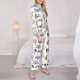 thumbnail image 3 of Balery Puppy Conjunto de Pijama con Estampado para Mujer, Conjunto de Dos Piezas con Manga Larga, Ropa de Dormir Suave con Bolsillos, Pijamas Cómodos-X-Large, 3 of 7
