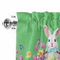 thumbnail image 2 of Valances for Windows Easter Rabbit Egg on Green Rod Pocket Short Curtain for Bathroom Living Room Bedroom Spring Tulip Butterfly 1 Panel 42x12in, 2 of 9