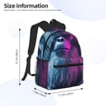 thumbnail image 2 of Disketp Hip-Hop Glasses Gorilla Mochila Ligera Clásica con Múltiples Bolsillos, Mochila Casual para Hombre y Mujer, Ideal para Escuela, Trabajo y Viajes, 2 of 6