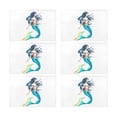 thumbnail image 2 of MKHERT Watercolor Mermaid holding a Flower Myth Design Placemats Table Mats for Dining Room Kitchen Table Decoration 12x18 inch,Set of 6, 2 of 4