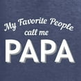 thumbnail image 5 of Wild Bobby My Favorite People Call Me PAPA Father's Day Men Graphic Tee, Vintage Heather Navy, 4X-Large, 5 of 5
