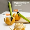 thumbnail image 3 of 1/3X Orange Peeling Tool, Plastic Fruit Peeler, Fruit Tool, Flesh Sep K8E5, 3 of 9