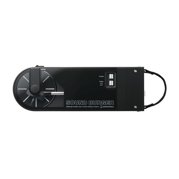 Audio-Technica AT-SB727 Sound Burger Portable Bluetooth Turntable (Black), with USB-C Charging and up to 12 Hours of Spinning