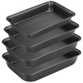 thumbnail image 2 of Bandeja para horno antiadherente de 4 piezas, bandejas para hornear de acero al carbono, juego de bandejas para horno profundas, latas para asar, bandeja rectangular para hornear galletas, bandejas pa, 2 of 7