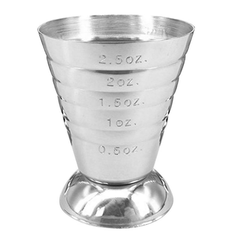 ml/oz/Tbsp 75ml Stainless Steel Measure Cup Cocktail Tool Bar Mixed Drink  Jigger