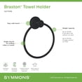 thumbnail image 6 of Symmons 583TRMB Braston 6" Wall Mounted Towel Ring - Black, 6 of 7