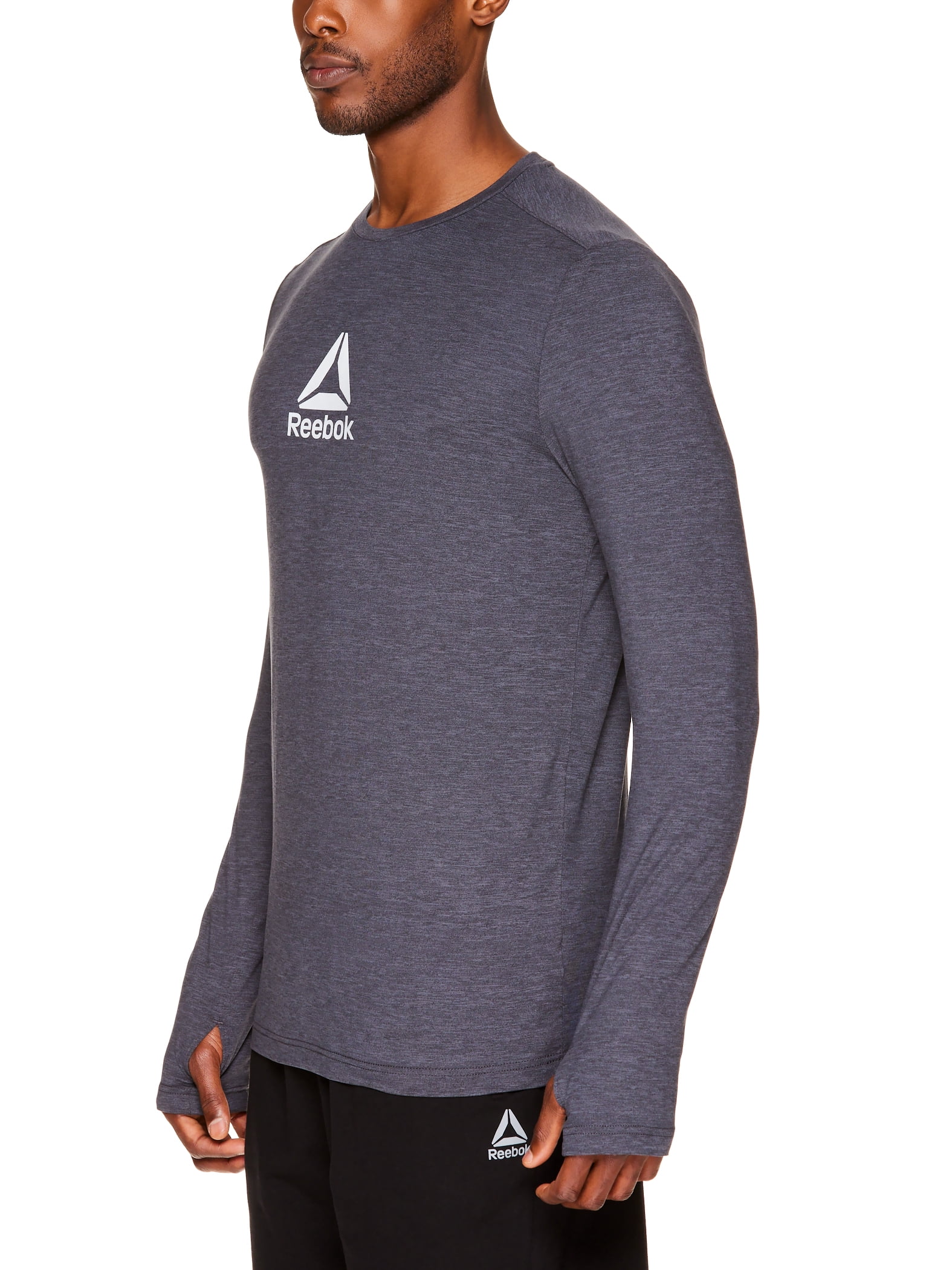 Reebok Men's Heathered Long Sleeve Tee