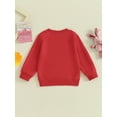 thumbnail image 4 of Bslissey Little Boys Girls Casual Sweatshirt Long Sleeve Fluffy Bunny Pattern Pullovers Toddler Crew Neck Loose Hoodie Kids Easter Cute Daily Tops 2T 3T 4T 5T 6T, 4 of 8