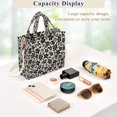 thumbnail image 5 of FORMRS Womens Corduroy Tote Bag Crossbody Shoulder Purse Handbag with Detachable Strap, Black Flowers Pattern, 5 of 7