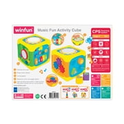 Winfun Lights and Sound Music Battery Operated Fun Activity Cube & Shape Sorter - Age Group 9 Months and up